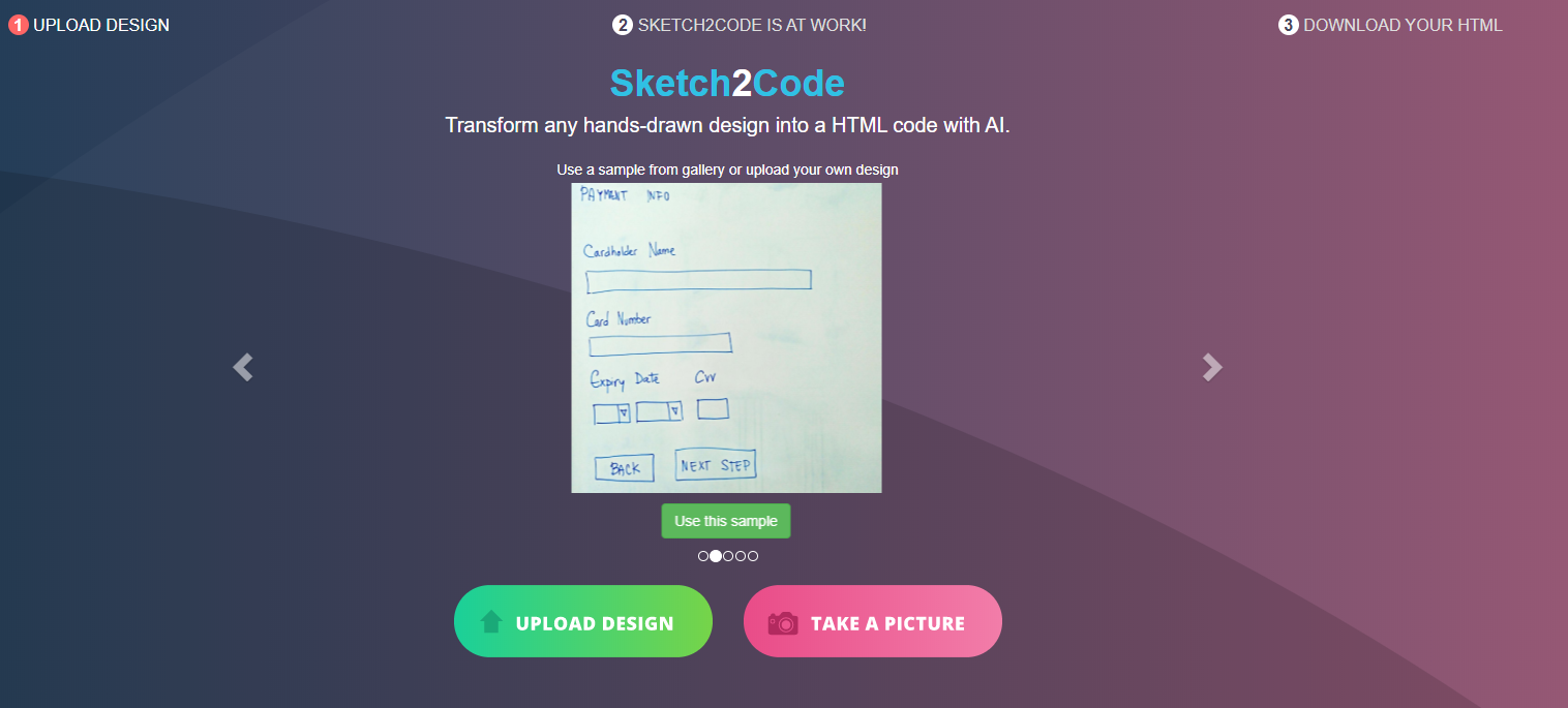 Convertissez vos design de page web en code HTML