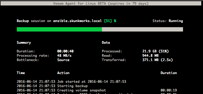 L'agent linux de Veeam Backup & Replication disponible