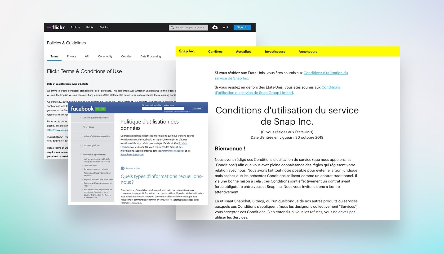Un détecteur de modifications de CGU en ligne