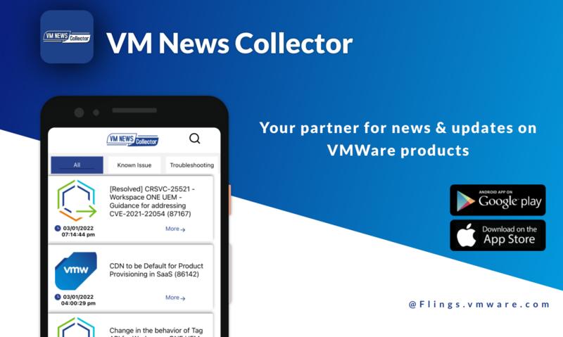 🗞 suivez l'actualité des produits VMware sur votre mobile 📱