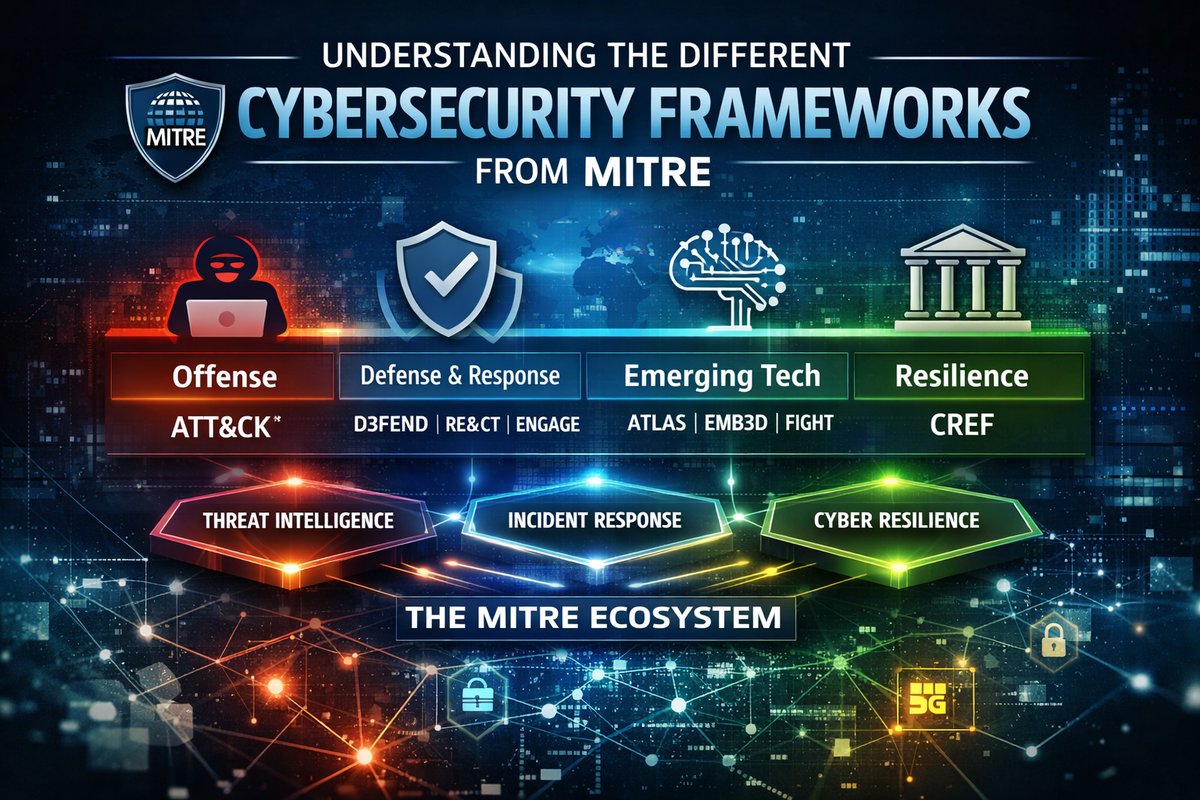 🛡️ Understanding the Different Cybersecurity Frameworks from MITRE
